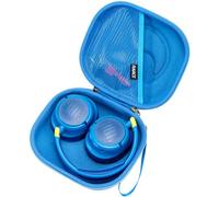 RAIACE Funda de Harshell compatible con auriculares JBL JR 460 NC y accesorios, funda protectora de transporte, color azul