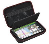 RAIALL Funda rígida para GPS Garmin Dezl OTR1000 / OTR1010 / RV 1090/ RV 1095 de 10 Pulgadas, Funda de Viaje con Bolsillo de Malla para alimentación del vehículo, Tarjetas y Cable USB, Negro.