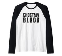 Raíces de Sangre de Choctaw para los Orgullosos pueblos nativos Americanos Camiseta Manga Raglan