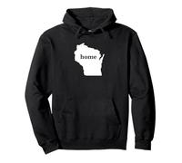 Raíces del Home Pride en Wisconsin Sudadera con Capucha