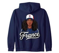Raíces Francesas Mujer Negra Francia Sudadera con Capucha