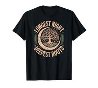 Raíces más Profundas de la Noche más Larga, árbol Celestial del solsticio de Invierno Camiseta