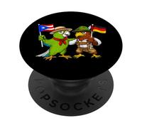 Raíces Puertorriqueñas-Alemanas Bandera Puerto Rico Alemania PopSockets PopGrip Adhesivo