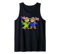 Raíces Puertorriqueñas-Costarricenses Bandera Puerto Rico Camiseta sin Mangas