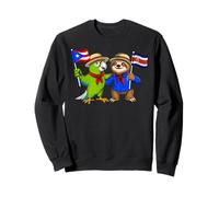 Raíces Puertorriqueñas-Costarricenses Bandera Puerto Rico Sudadera