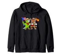 Raíces Puertorriqueñas-Españolas Bandera Puerto Rico España Sudadera con Capucha