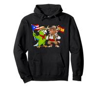 Raíces Puertorriqueñas-Españolas Bandera Puerto Rico España Sudadera con Capucha