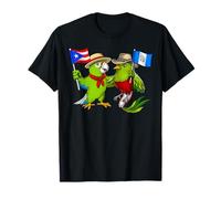 Raíces Puertorriqueñas-Guatemaltecas Bandera Puerto Rico Camiseta