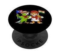 Raíces Puertorriqueñas-Indias Bandera Puerto Rico India PopSockets PopGrip Adhesivo