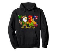Raíces puertorriqueño-zambianas Bandera Puerto Rico y Zambia Sudadera con Capucha