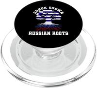 Raíces rusas cultivadas griegas Grecia Rusia Ascendencia PopSockets PopGrip para MagSafe