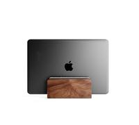 Raico Soporte vertical ajustable para laptop, de madera de nogal, soporte para MacBook para escritorio, madera de nogal | ranura única