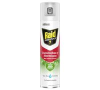 Raid Essentials Insecticida contra Cucarachas y Hormigas, ingrediente activo de origen vegetal, eficacia inmediata, 1 aerosol 400ml