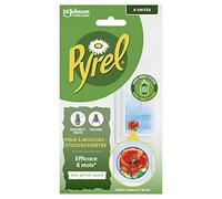 Pyrel Papel para Moscas y Moscas de Frutas - Adhesivo para Ventanas de Amapola, Color Rojo X6