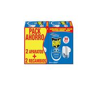 RAID - Insecticida Eléctrico Antimosquitos 2 Aparatos + 2 Recambio