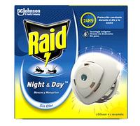 Raid - Night & Day - Anti-mosquitos Eléctrico - Aparato + Recambio, El ambalaje puede variar