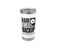 RAID no es una copia de seguridad - Cartel para el Vaso térmico de acero inoxidable de doble pared