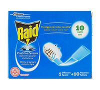 Raid Piastrine mosquitos Base - 2 Paquetes De 10 Piezas) [20 piezas]