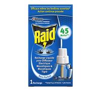 Raid recambio eléctrico líquido antimosquitos 45 noches - eficaz incluso cuando las ventanas abiertos, 27 ml