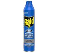 Raid Spray Insecticida - Aerosol para moscas y mosquitos, Frescor Natural. Eficacia inmediata. Unidad, 400ml