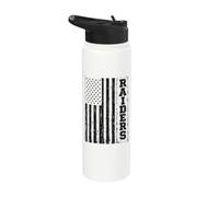 Raiders Name Vintage Retro US Flag Men Women Boy Girl Stainless Steel Insulated Water Bottle