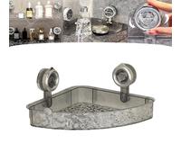 Raidley - Estante de ducha sin taladro 2024, diseño glaciar de lujo, con ventosa, organizador transparente para un fácil almacenamiento, solución de ahorro de espacio de estilo moderno (1 paquete C)