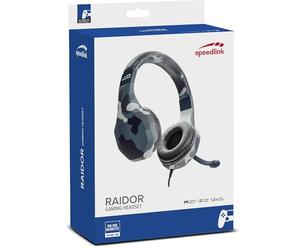 RAIDOR Stereo Headset - for PS4, blue