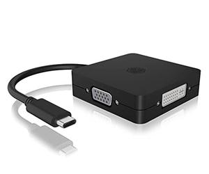 RaidSonic Adap Icy Box USB-C a HDMI, DP, VGA o DVI
