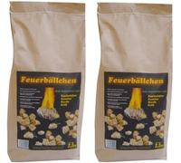 RaiffeisenWaren Feuerbällchen Encendedor de barbacoa, encendedor de chimenea, ayuda para encender fuego (lana ecológica para encender fuego, procedente de productos naturales, para encender brasas de barbacoa, hogueras o chimeneas) Bolsa de 5 kg