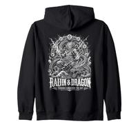 Raijin y Dragon Thunder comandan el Mito del Cielo Sudadera con Capucha