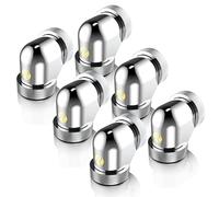 Raijintek Anschluss PELIAS D140906, 14 mm, Adaptador de 90 Grados, Paquete de 6, Color Plateado