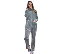 RAIKOU Home Set Conjunto Informal para Mujer, Conjunto de Culotte de Pijama de Terciopelo, Ropa Deportiva para Correr de Terciopelo, Cremallera y Cinta(Gris Mezclado,44-46)