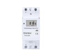 Rail 2 wire Weekly 7 Days Programmable Digital Relay Timer Control AC 220V 230V 12V 24V 48V 16A 30A(12V DC AC)