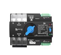 Rail 3 phase 2P3P4P 63A 100A 125A 110V Dual Power Automatic Transfer Electrical Selector Switch Uninterrupted TOQ7(3P L N 110V-120V,63A)