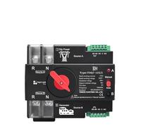 Rail 3 phase 2P3P4P 63A 100A 125A 230V Dual Power Automatic Transfer Electrical Selector Switch Uninterrupted ATS(3P L N 220V-230V,125A)