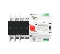 Rail 4P ATS Dual Power Automatic Transfer Switch Electrical Selector Switches Uninterrupted Power