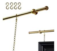 Rail De Pared De Latón para Exposiciones, Sistema De Colgado Pesado con Rail, Sistema De Suspensión Ajustable para Colgar, para Galerías, Museos(2.35m (92.5in))