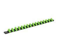 Sealey AK27053HV Barra Retención Con Socket 16 Clips 3/8" Cuadrado Hi-Vis Verde