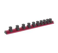 Rail De Retención De Enchufes Magnético Sealey 1/2"Sq Drive 10 Clips AK27084