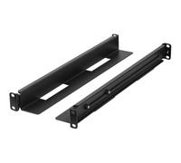 Rail Rack 1U Lanberg AK-1901-B Acero Negro 397-680mm 90kg M6 Incluidos