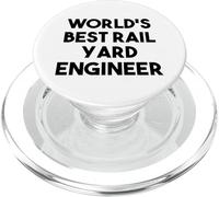 Rail Yard Engineer Funny - El Mejor Ingeniero de Jardines ferroviarios del Mundo PopSockets PopGrip para MagSafe