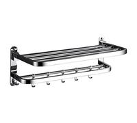 Railas de Toallas, Estante de Toalla de baño Soporte para Toallas montadas en la Pared, Rejilla para Toallas, Estante de colgilla de colgilla Organizador de baño montada en la Pared, Soporte para