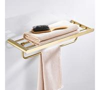 Railas de Toallas Rarde de Toallas para baño, Toalla de Oro cepillada Barra de Pared Barra de Toalla de Toalla Toallero Toalla de baño Catinada de Cocina Costilla de Toallas de baños de 60 cm los