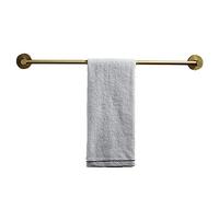 Railas de toallas Ratería de toalla de baño montada en la pared, riel de toalla de barra de toallas para el baño ducha de latón mano de toalla de toalla de toalla de toalla self/50 cm decoración