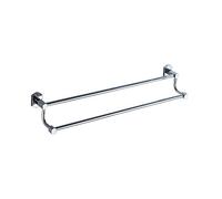 Railas de toallas, rejilla de toallas, rejilla de toalla, rejillas de toallas de toalla doble, toallero de baño pulido cromado de cobre único con corrosión autoadhesiva resistente a la corrosión, no