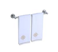 Railas de toallas, rejillas de toallas, rejilla de toallas, barra de toalla con estantes de toallas pulidas de base redonda, hechas de acero inoxidable (50 cm) resistente a la corrosión, no es fácil