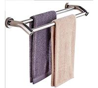 Railas de Toallas Rieles de Almacenamiento Doble de baño, Toalla de baño montada en la Pared Almacenamiento de Toallas multifunción Toallas de Toallas Toallas de toallas/plata/40 cm la Nueva