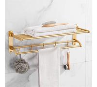 Railas de Toallas, Toalla de baño Soporte para Toallas montadas en la Pared, Soporte para el baño de baño Cepillado, colgilla de Toalla de Toalla de Montaje en la Pared Colgante de Toalla/Rejilla de