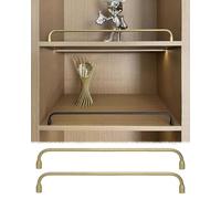 Raíles de aluminio de plata del guardia del estante, 2.05m m resistente anti-caída del kit de barrera para gabinetes de vino, estanterías y vitrinas con tornillos de instalación fácil, asegura su deco