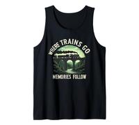 Railfan - Amante de la Locomotora y Fan del ferrocarril Camiseta sin Mangas